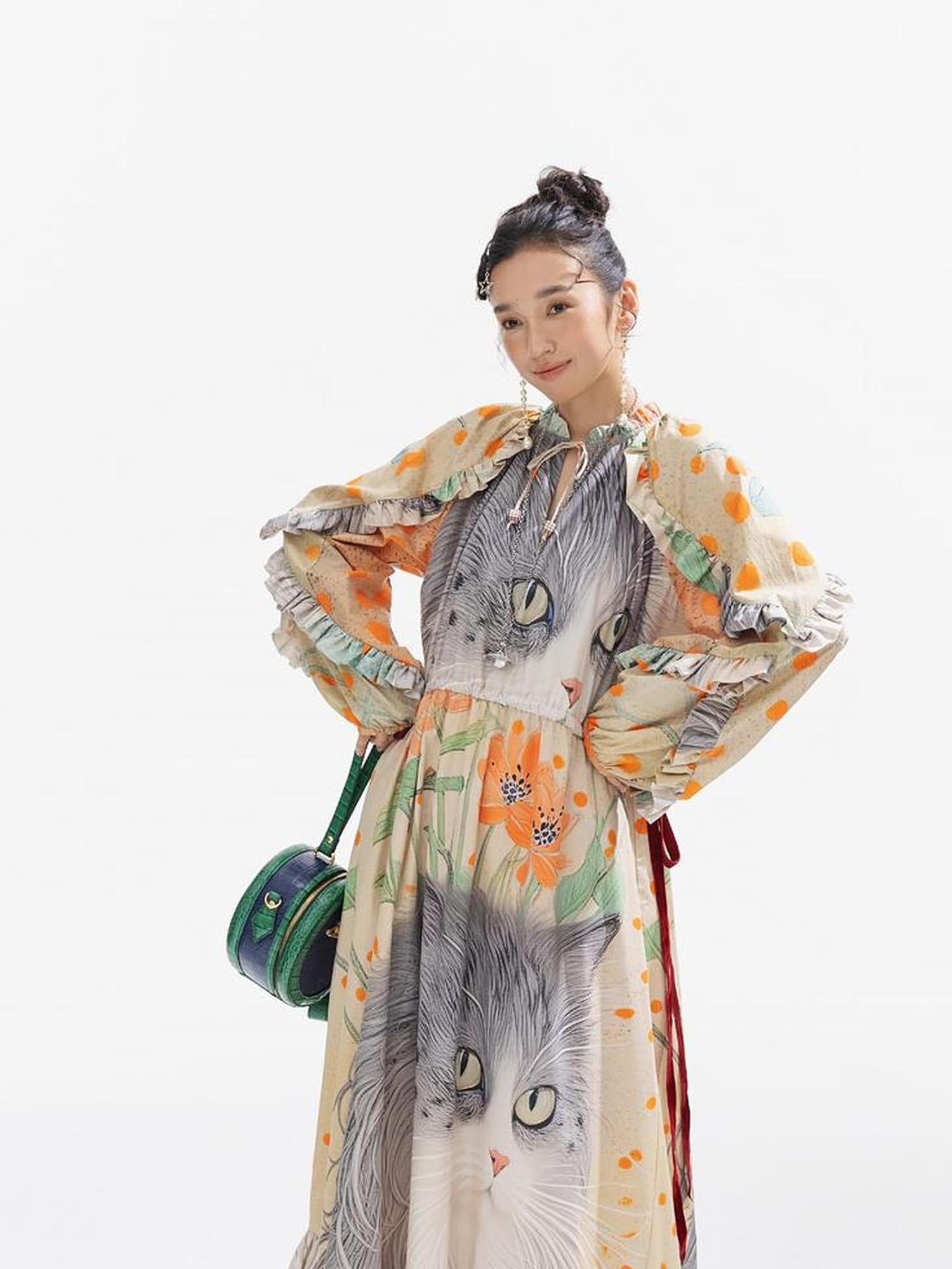 Sweet Mi Vintage Ethnic Print Maxi Dress