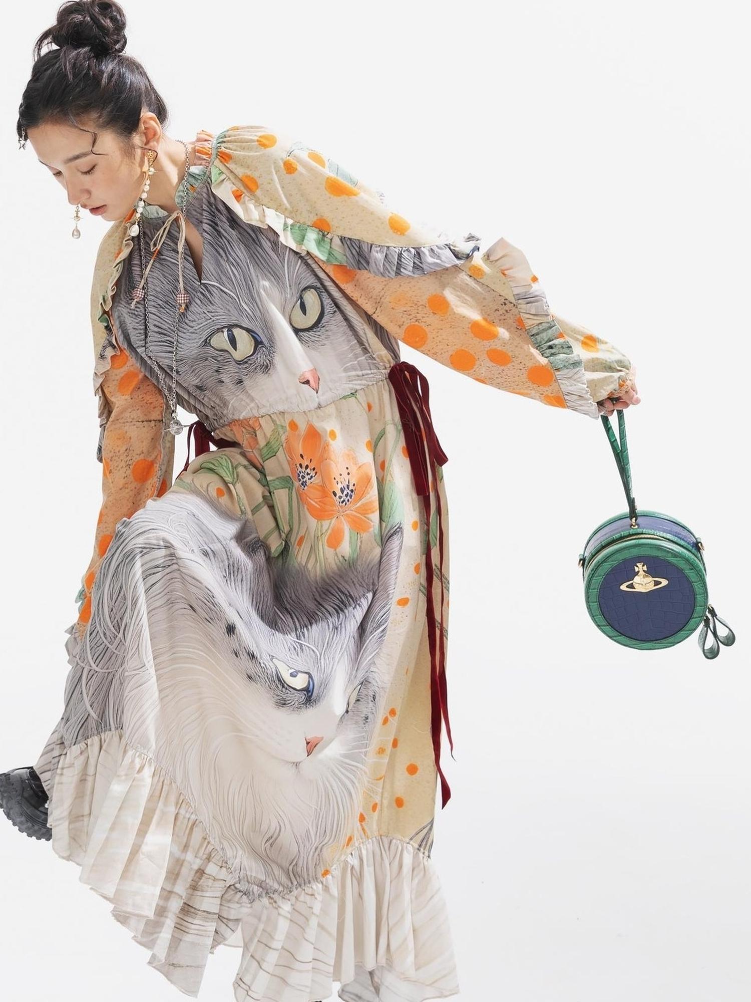 Sweet Mi Vintage Ethnic Print Maxi Dress