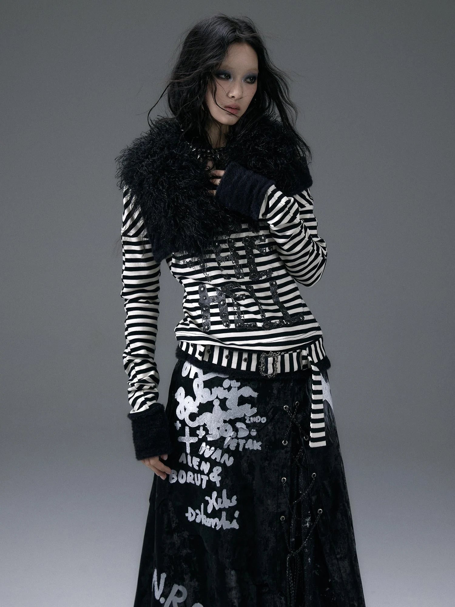 Vintage Faux Fur Scarf Warm Eco-Friendly Shearling Collar