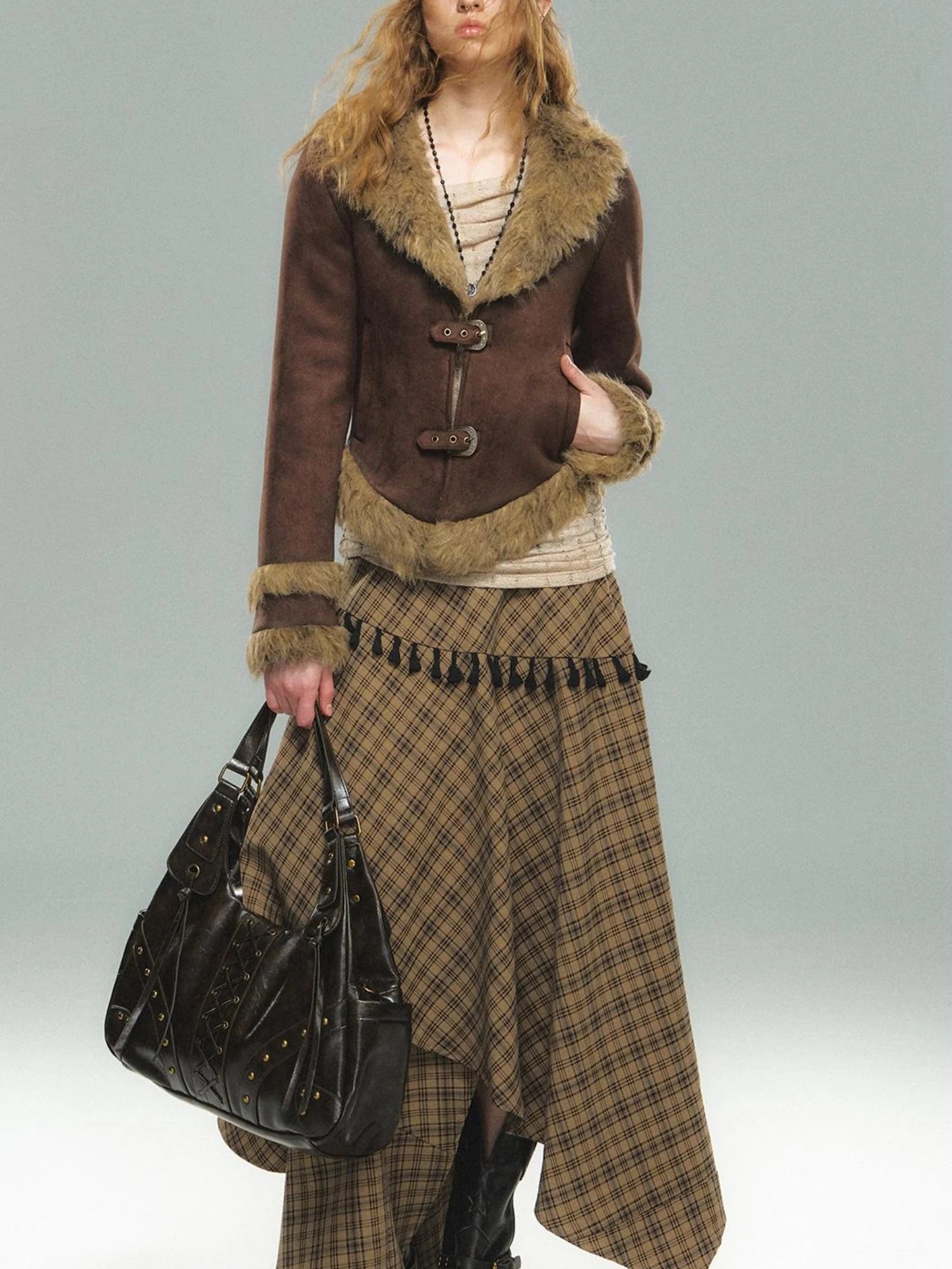 Vintage Floral Handbag For Women Large Capacity Crossbody Bag