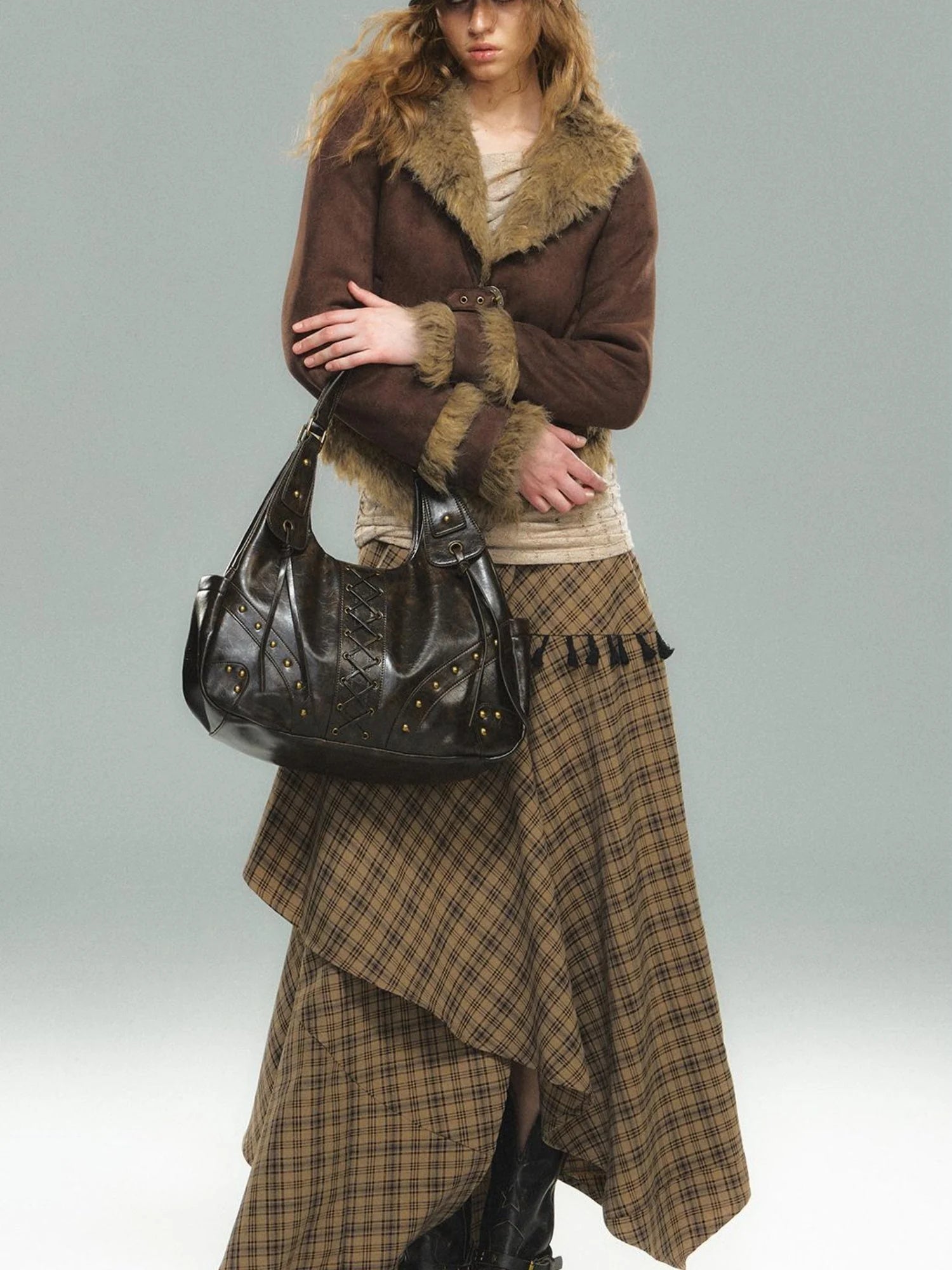 Vintage Floral Handbag For Women Large Capacity Crossbody Bag