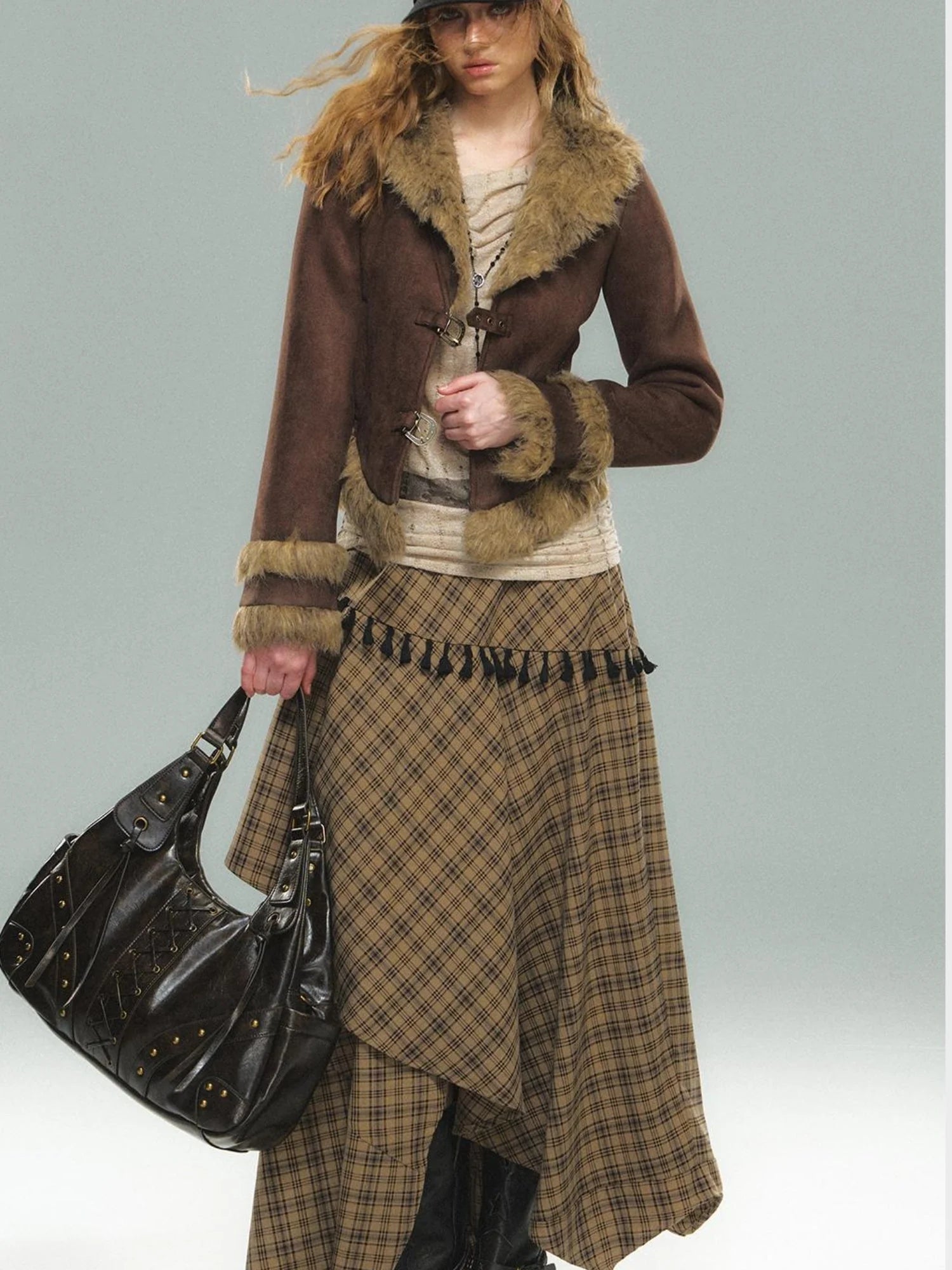 Vintage Floral Handbag For Women Large Capacity Crossbody Bag