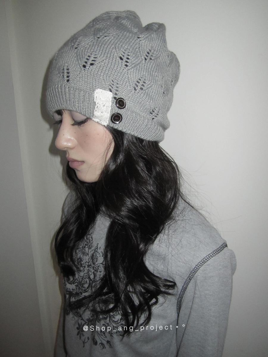ang project Vintage Knit Beanie Stackable Cuff Hat For Women Men