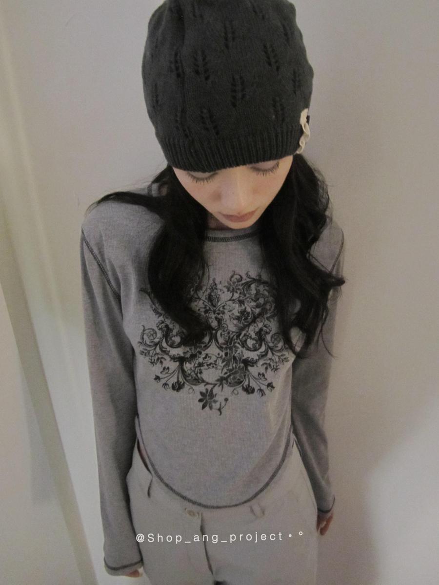 ang project Vintage Knit Beanie Stackable Cuff Hat For Women Men