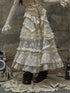 Vintage Lace High Waist Romantic Tiered Tulle Dress