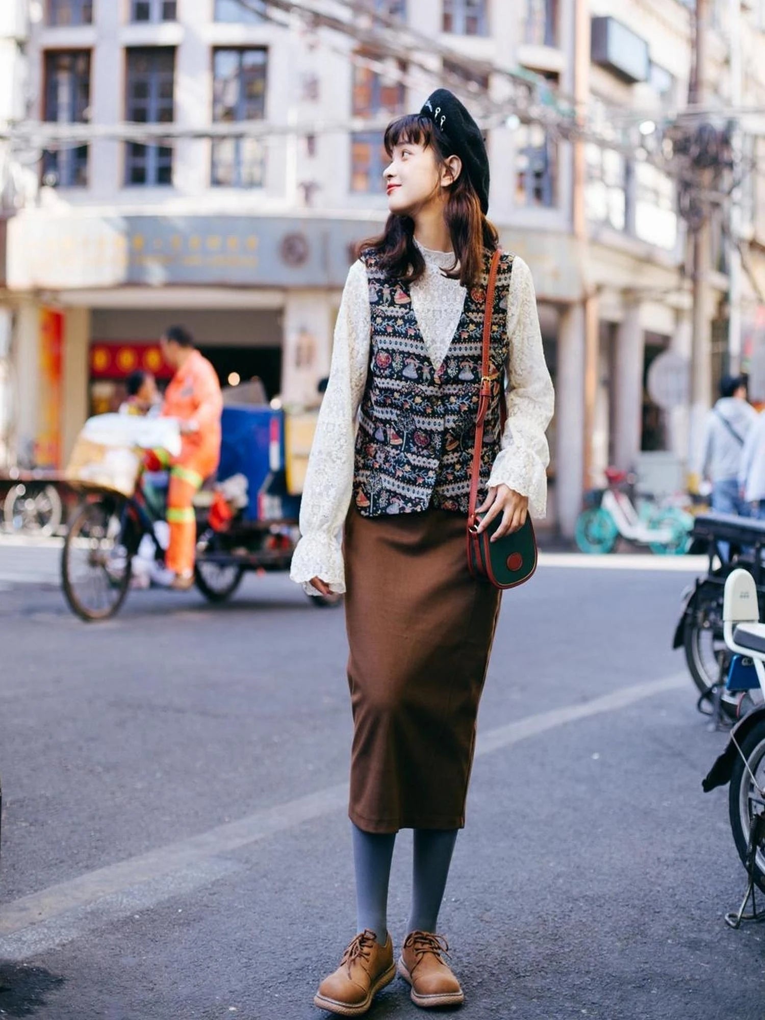 Vintage Linen Cotton Relaxed Waistcoat In Earthy Tones