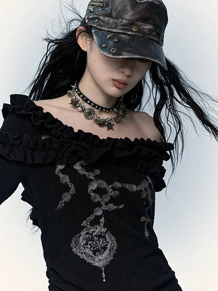 Vintage Punk Rivet Distressed Leather Flat Cap Hats