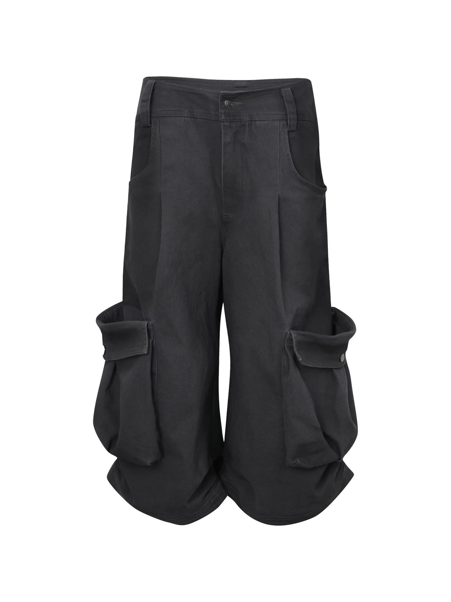Vintage Washed Cargo Lantern Shorts