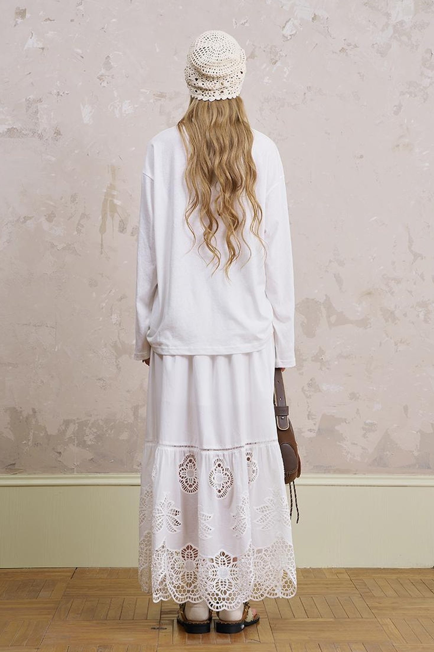 DIDDI MODA Vintage Western Cowboy Embellished Long Sleeve Tee