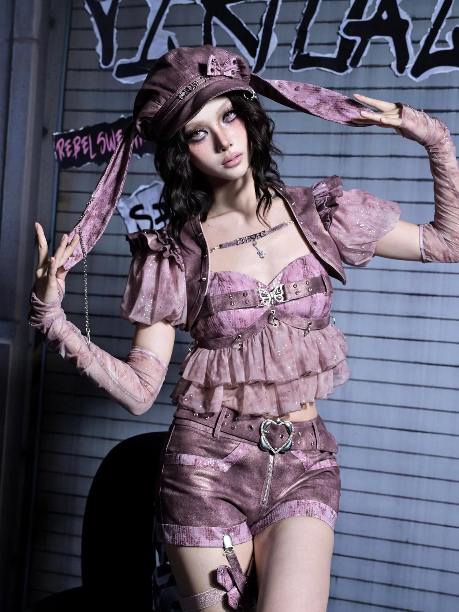 Virtual Orbit Broken Butterfly Cage Top