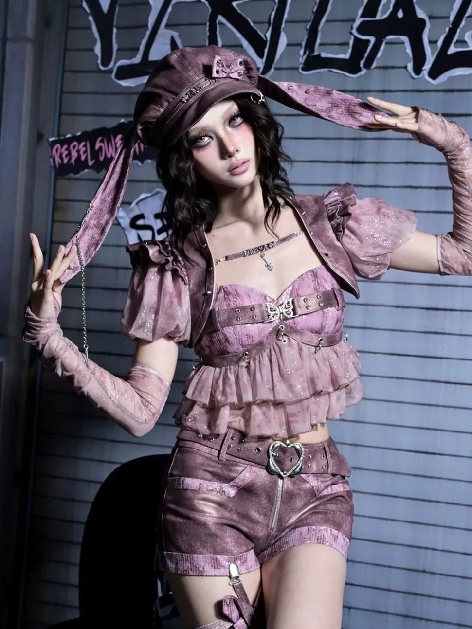 Virtual Orbit Broken Butterfly Cage Top