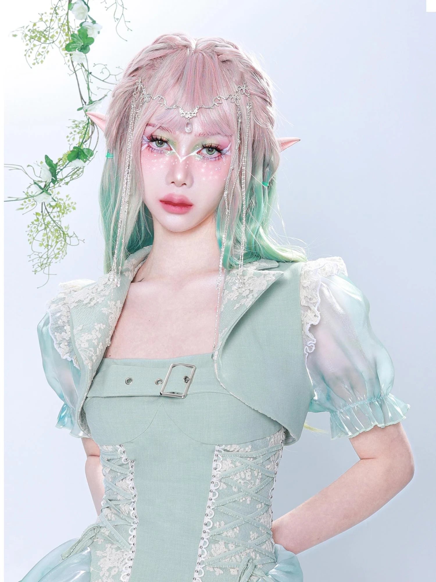 Virtual Orbit Dreamy Bubble Sleeve Blazer