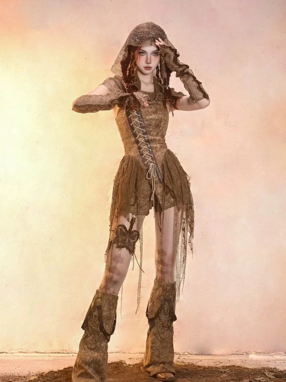 Virtual Orbit Worn Retro Mesh Arm Sleeves