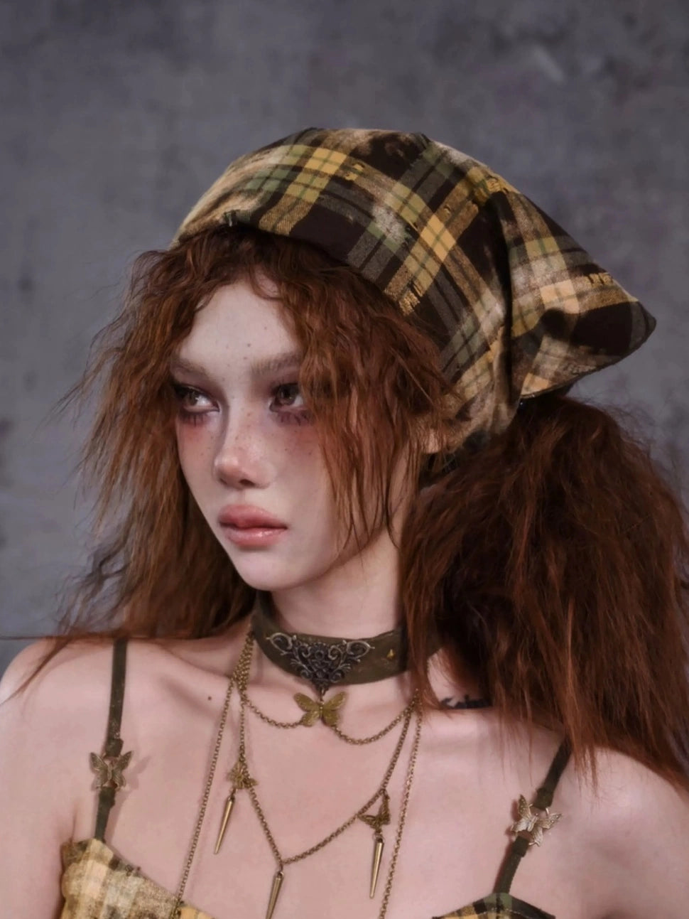 Virtual Orbit Y2K Butterfly Choker Necklace