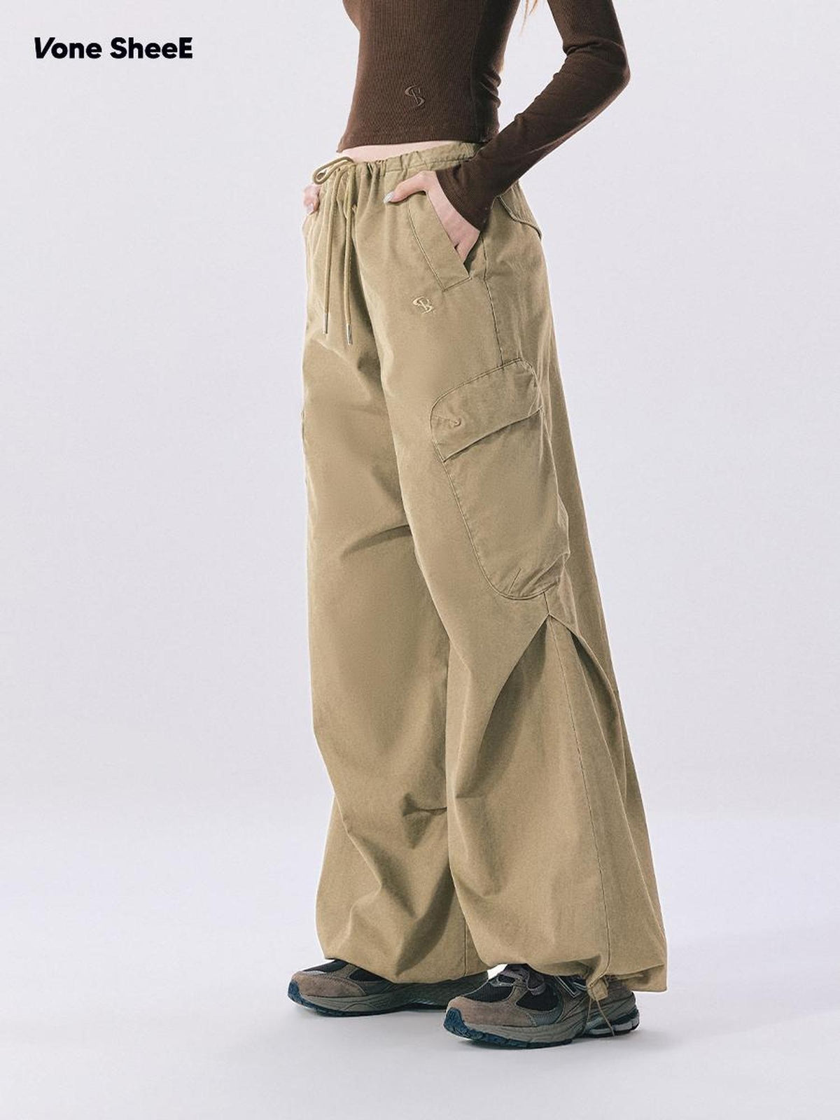 Vone SheeE American Retro Pocket Detail Women&