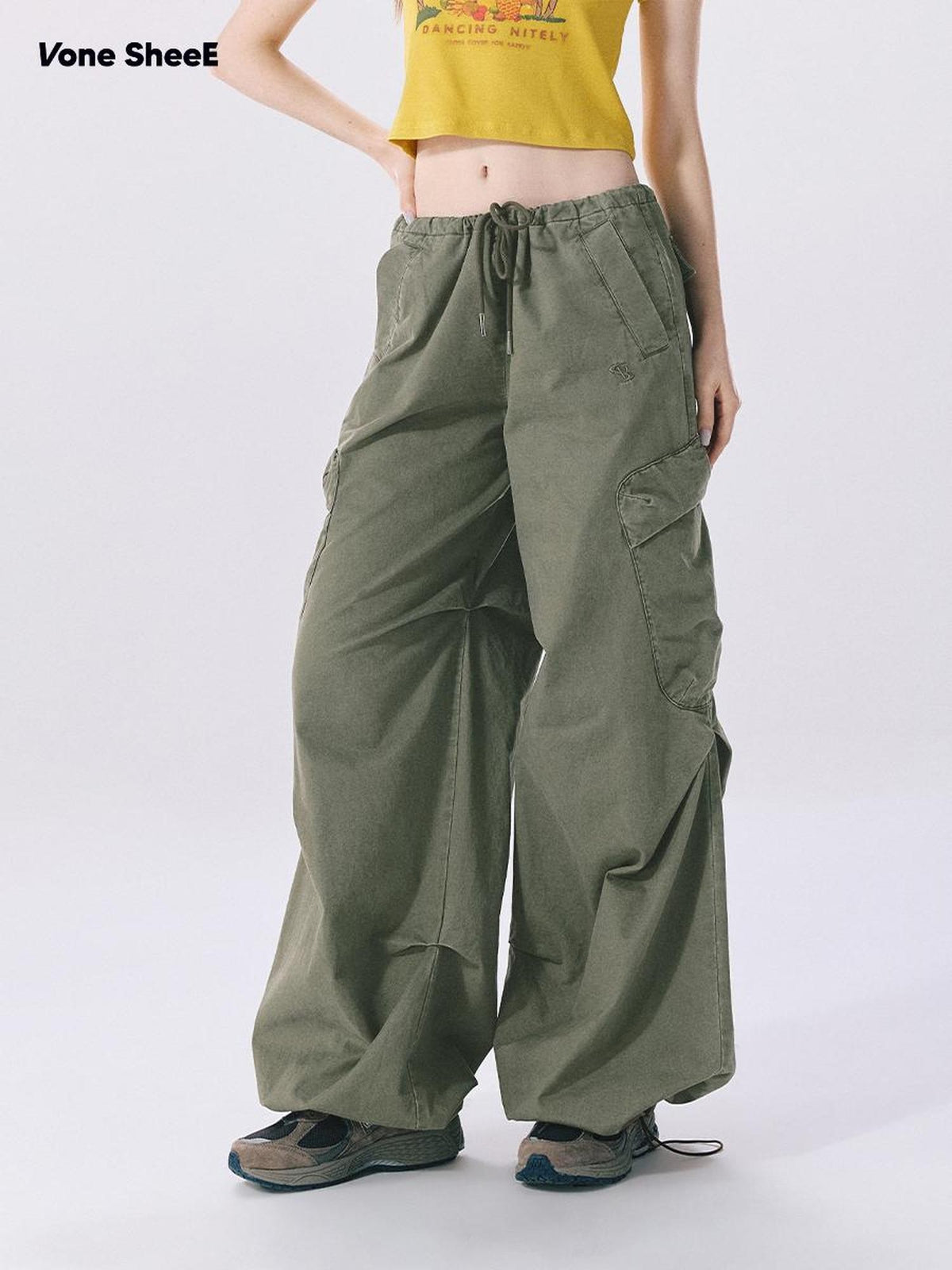 Vone SheeE American Retro Pocket Detail Women&