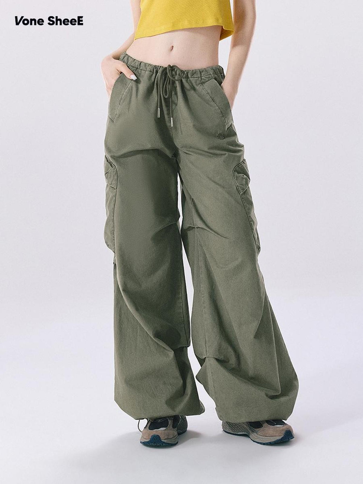 Vone SheeE American Retro Pocket Detail Women&