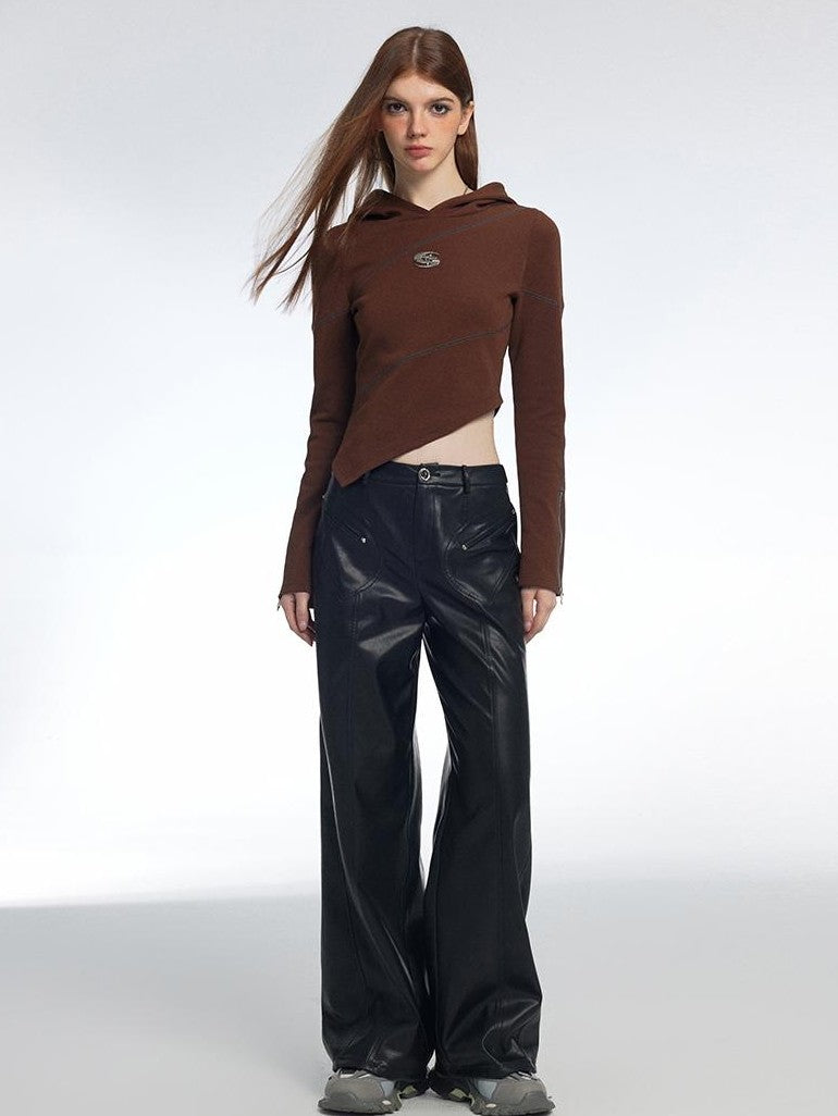 Vone SheeE Asymmetric Split Zip Up Slim Fit Women&