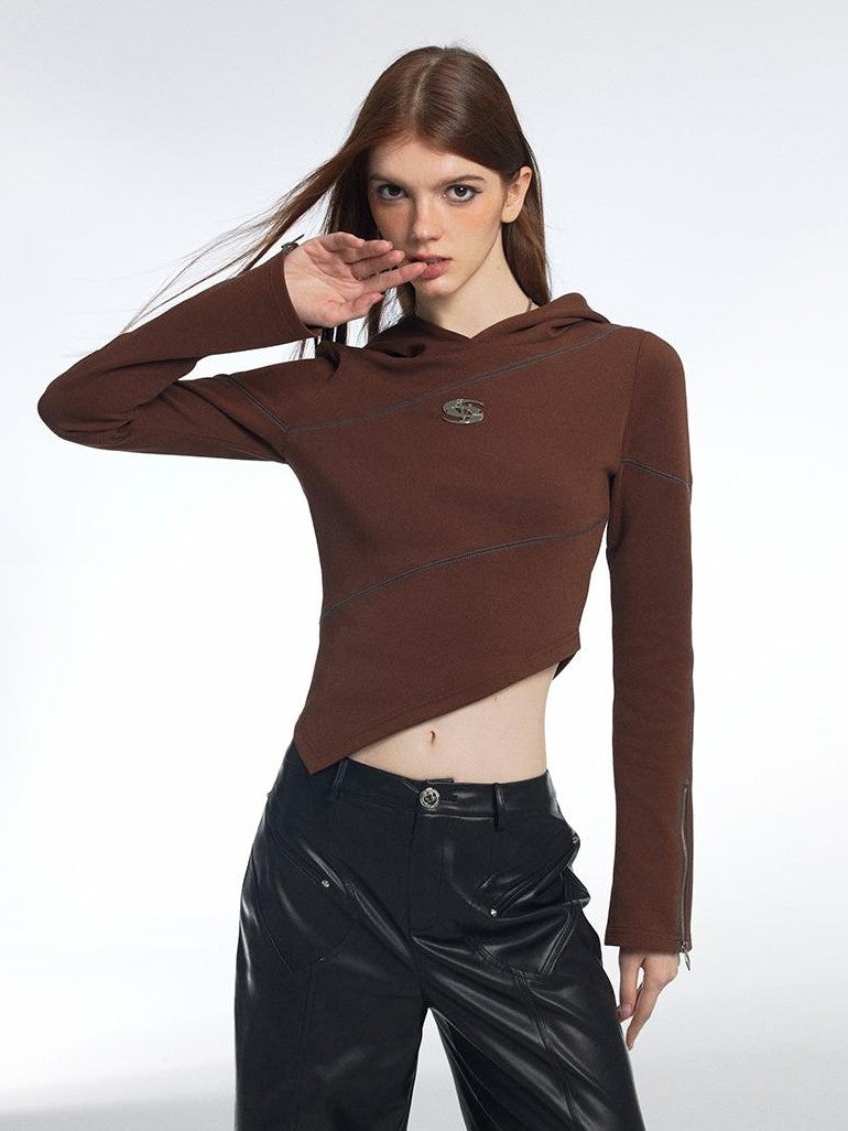 Vone SheeE Asymmetric Split Zip Up Slim Fit Women&