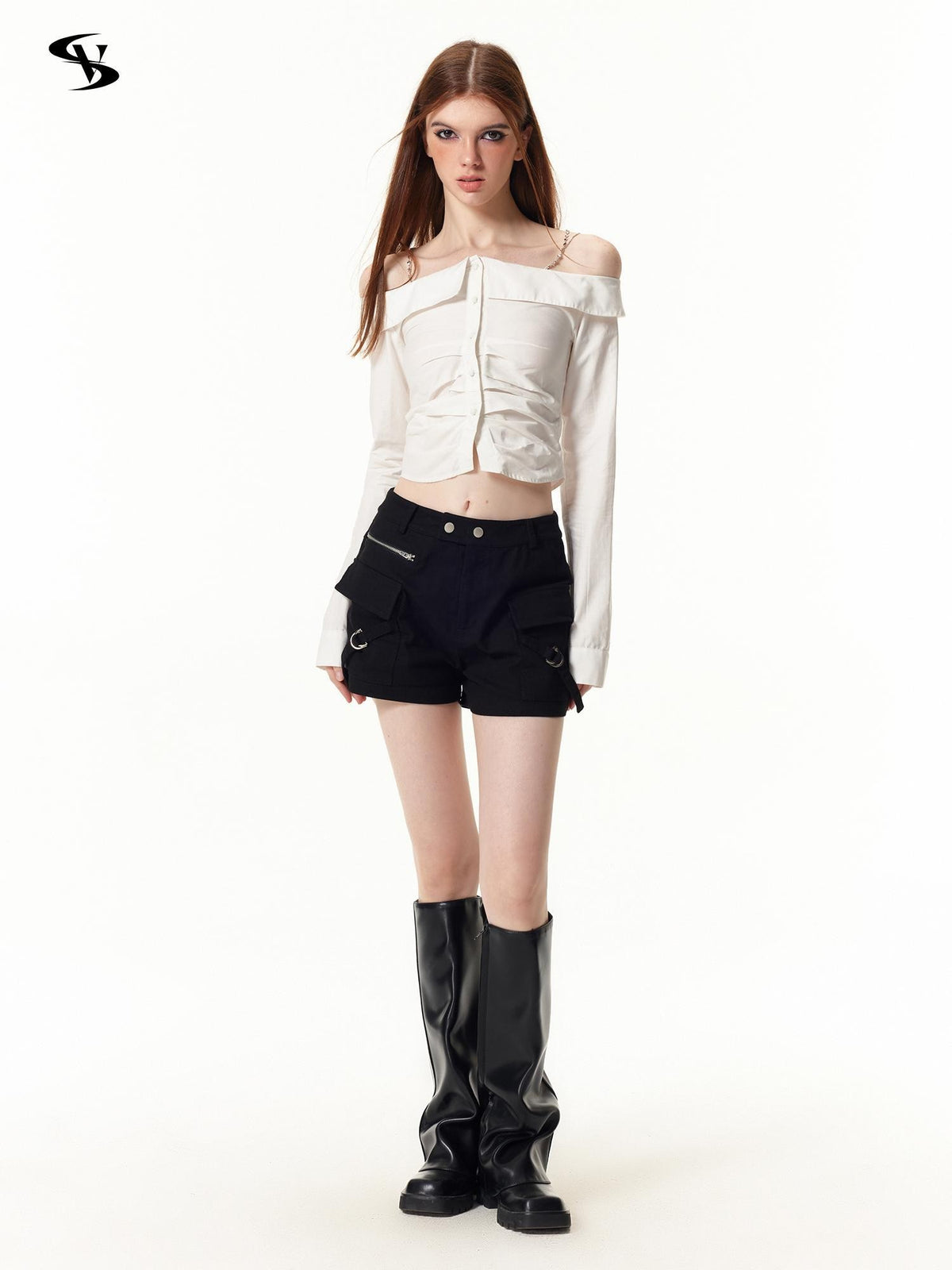 Vone SheeE Blue Striped Slim Fit Long Sleeve Women&