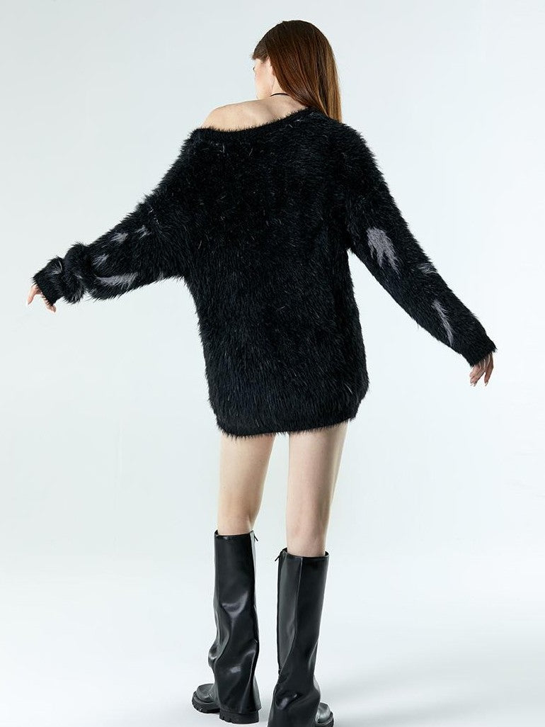 Vone SheeE Cute Cat Animal Print Loose Fit Women&
