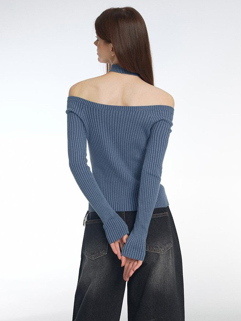 Vone SheeE Drawstring Halter Slim Cropped Women&