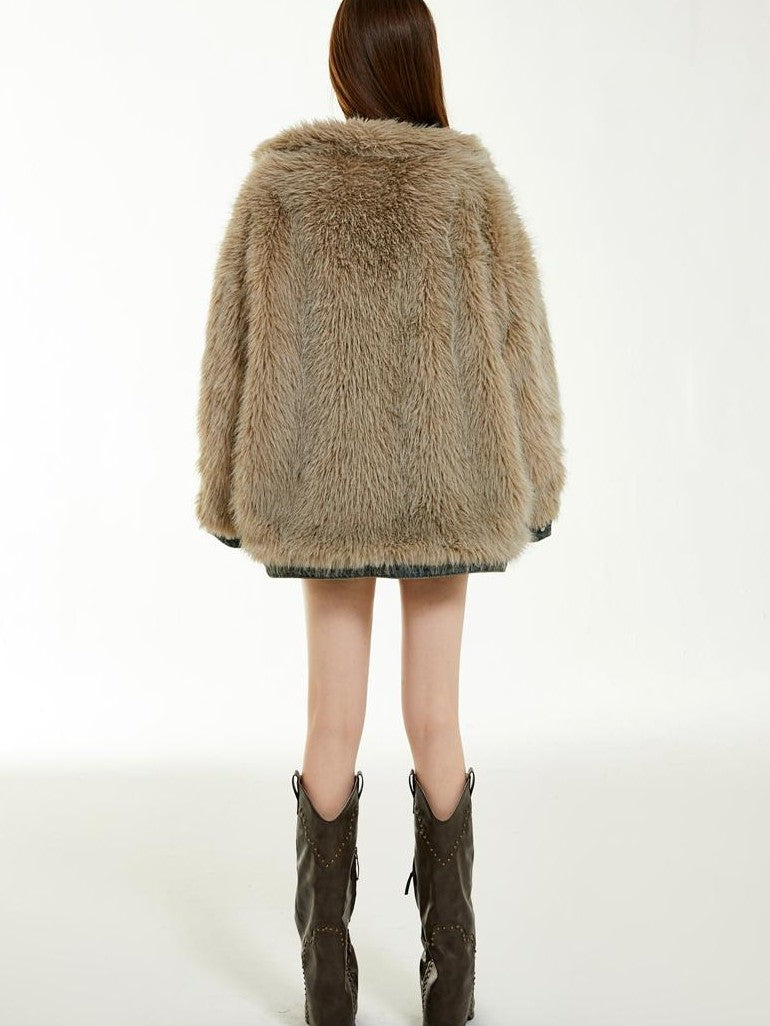 Vone SheeE Reversible Fleece Lined Loose Fit Women&