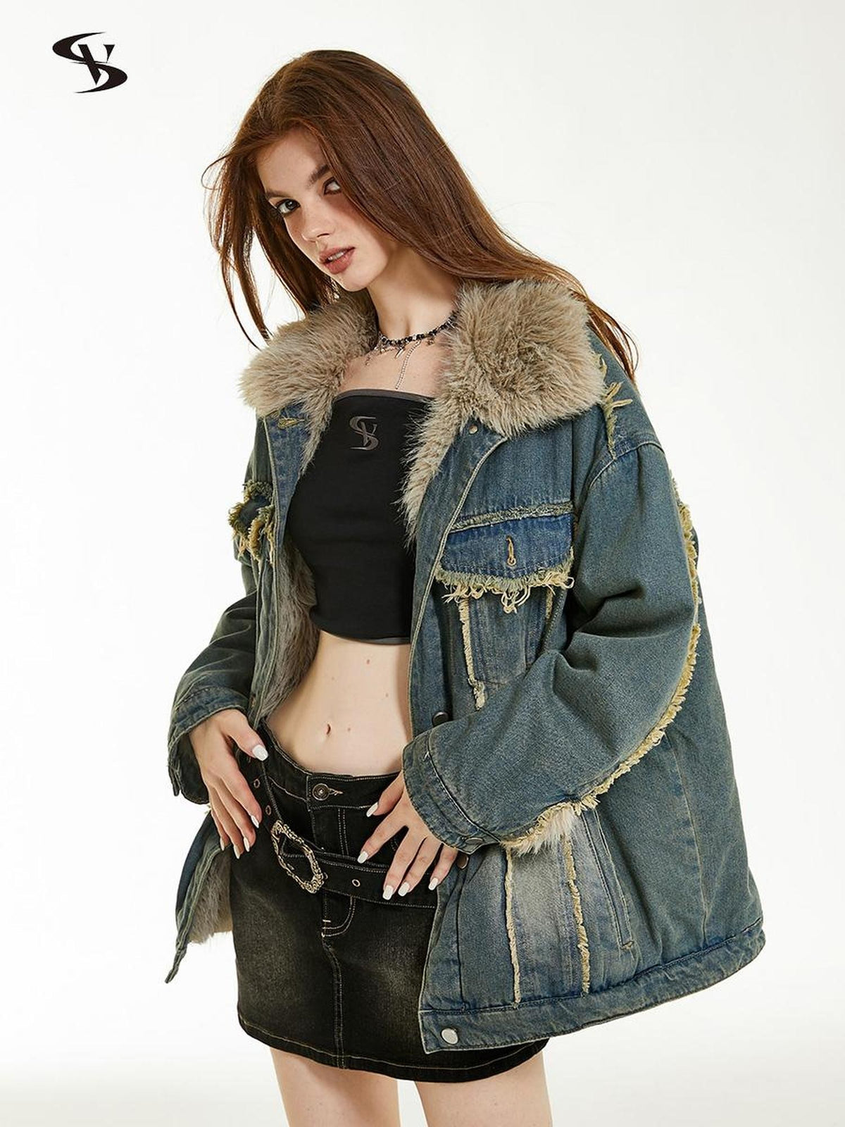 Vone SheeE Reversible Fleece Lined Loose Fit Women&
