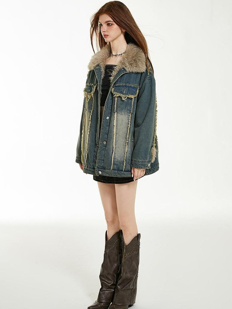 Vone SheeE Reversible Fleece Lined Loose Fit Women&
