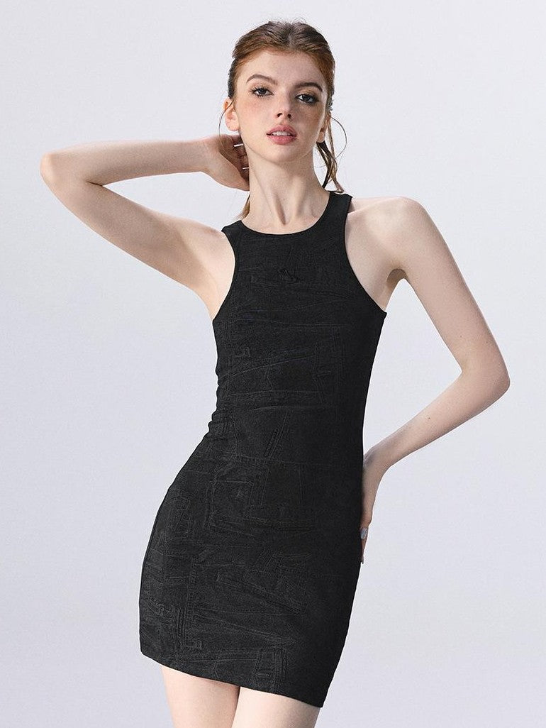 Vone SheeE Sleeveless Embroidered Print Women&