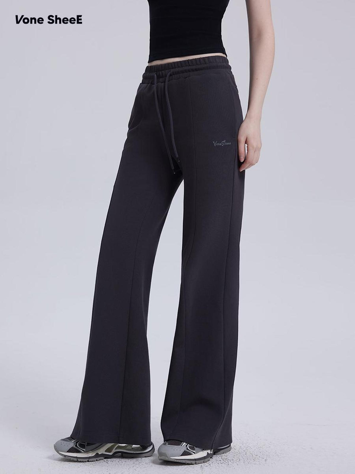 Vone SheeE Slimming Black Minimalist Commute Cotton Women&