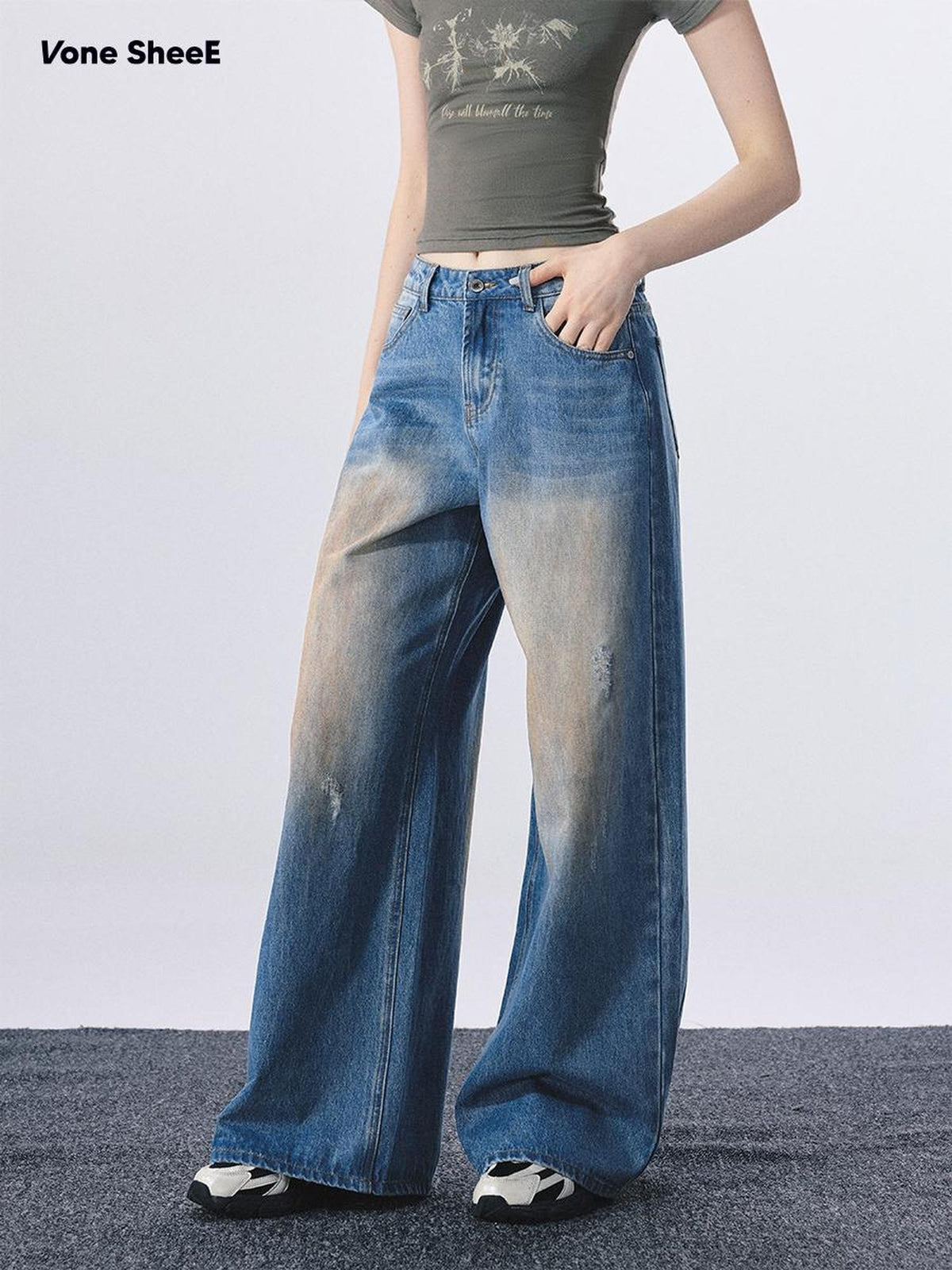 Vone SheeE Washed Loose Fit Y2k Hot Girl Women&