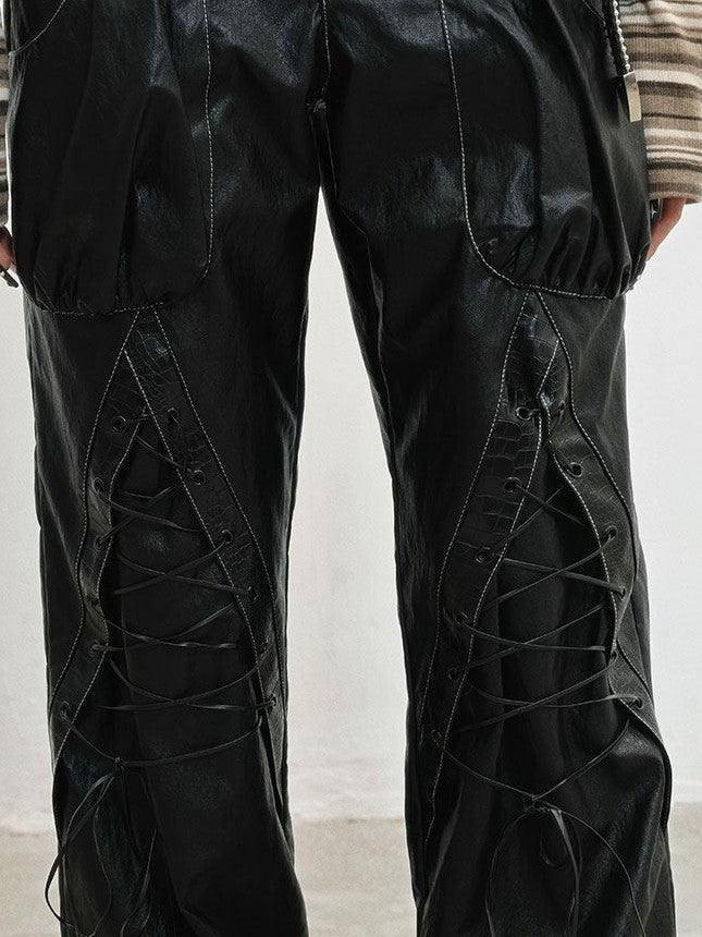 WSW WUSHENWU Black Strappy Double Waistband Structured High Street Women&