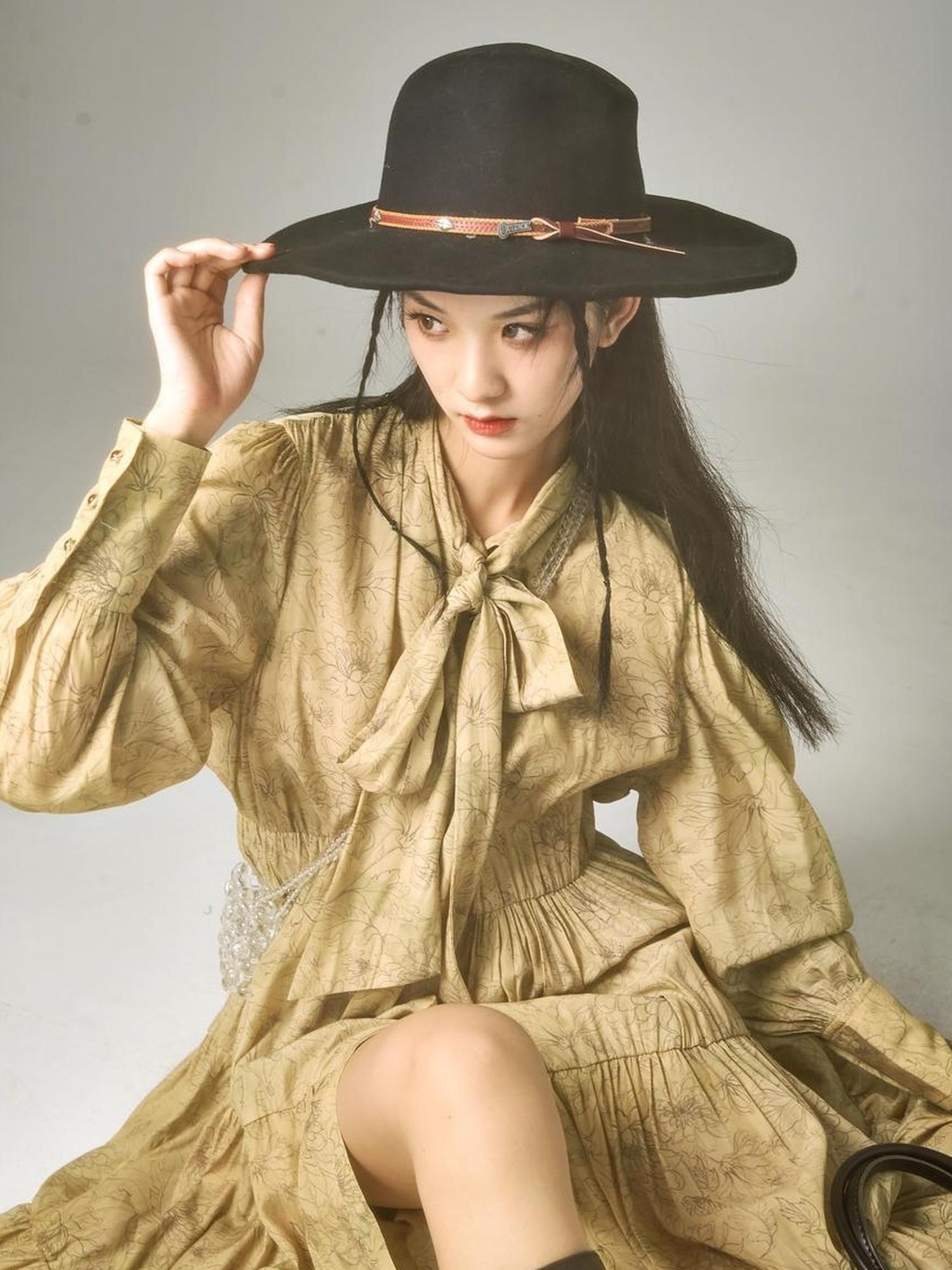 Sweet Mi Wabi Sabi Plant Dyed Loose Print Maxi Dress