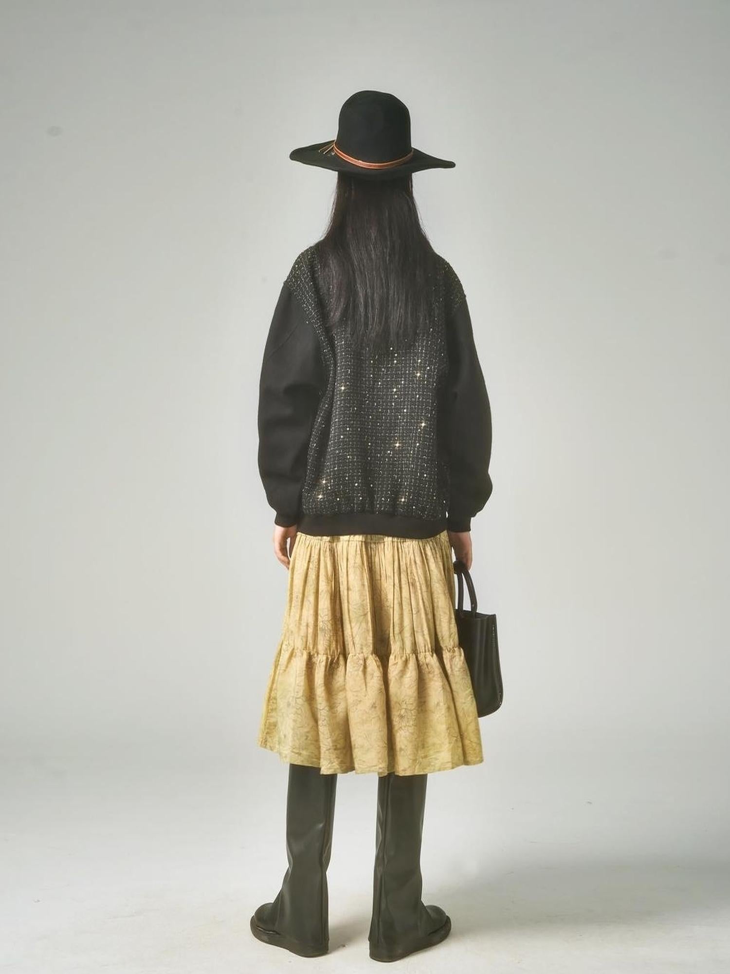 Sweet Mi Wabi Sabi Plant Dyed Loose Print Maxi Dress