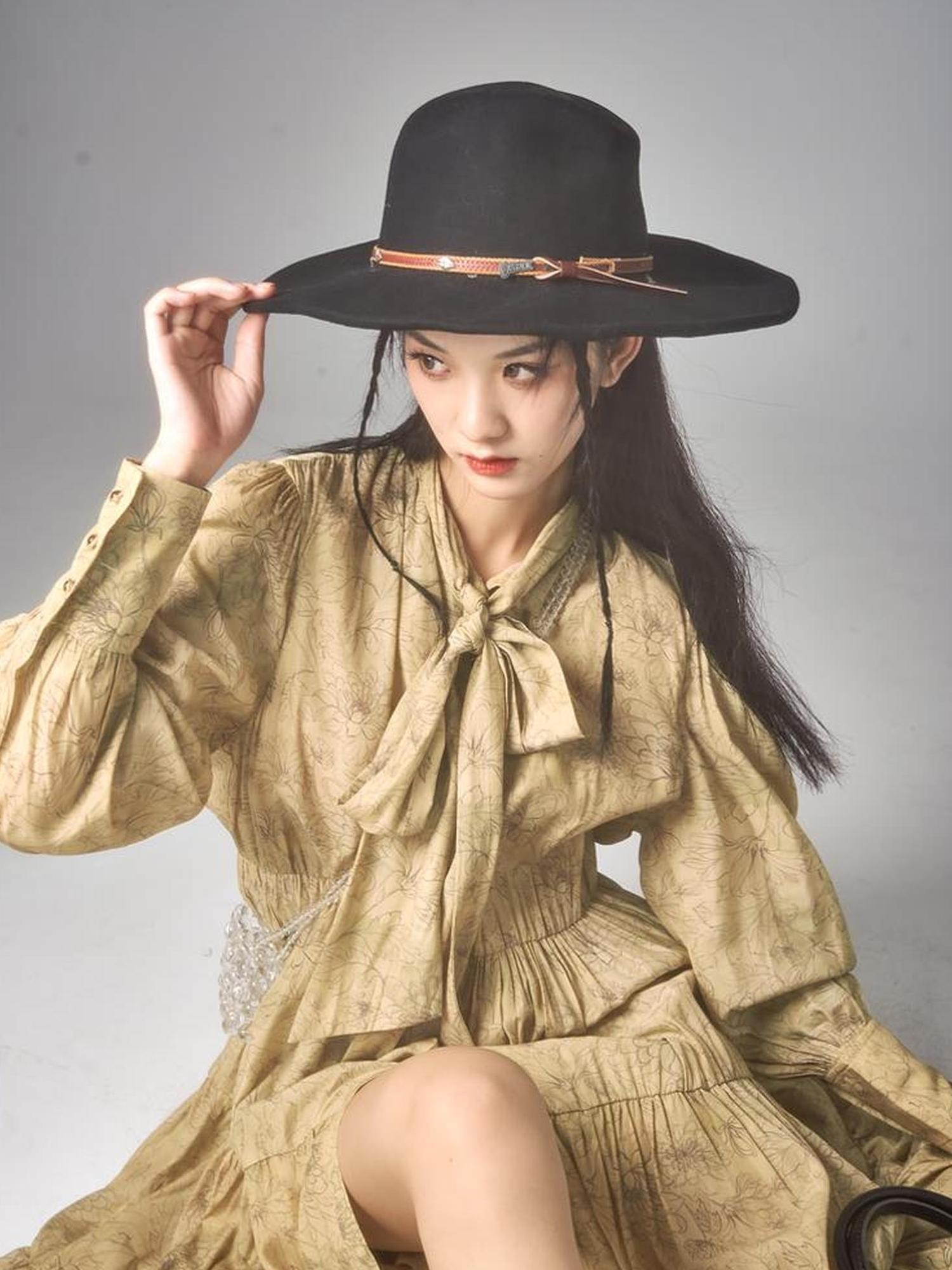 Sweet Mi Wabi Sabi Plant Dyed Loose Print Maxi Dress