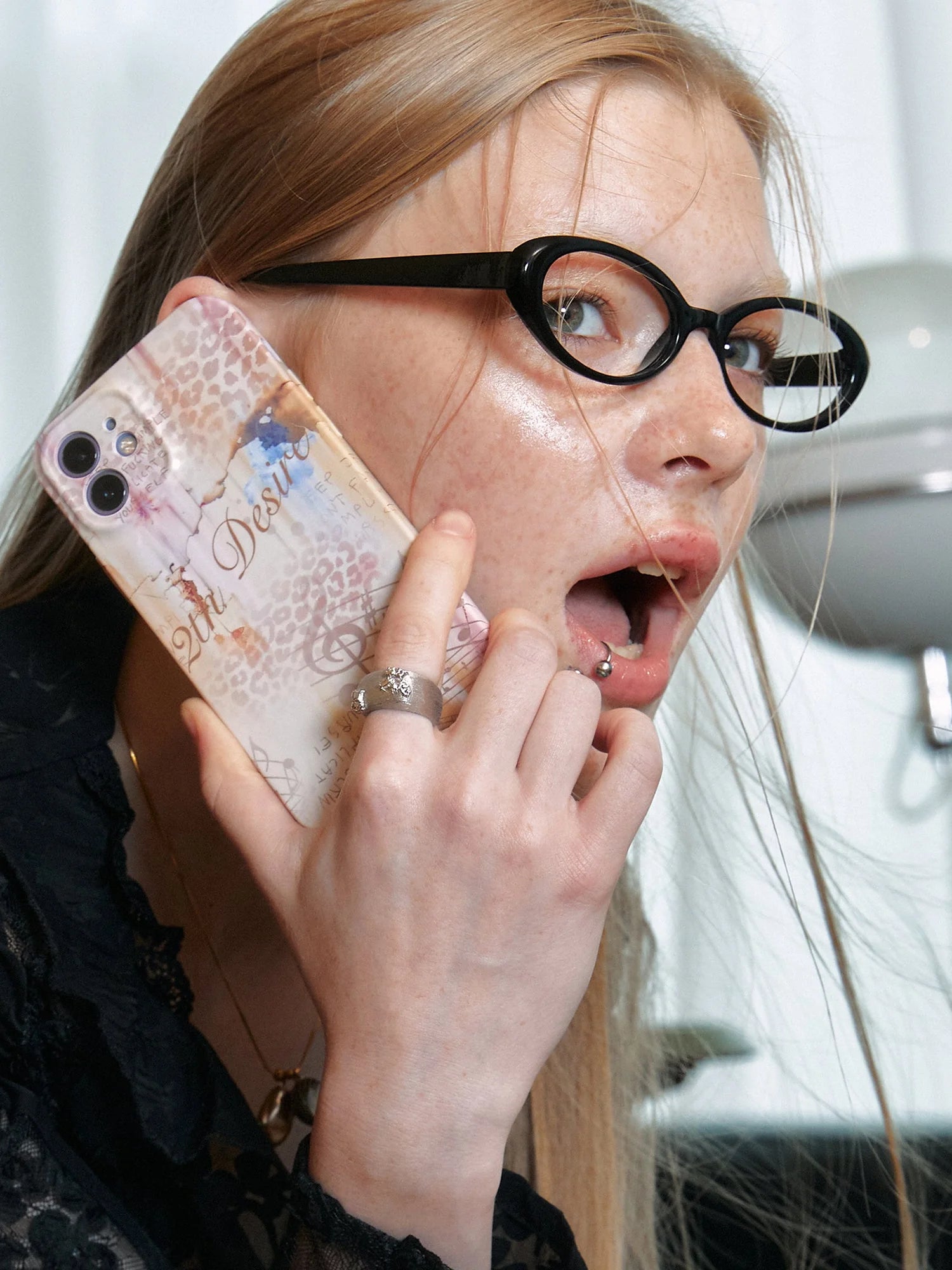 Seashell Music Note Print Soft TPU Phone Case