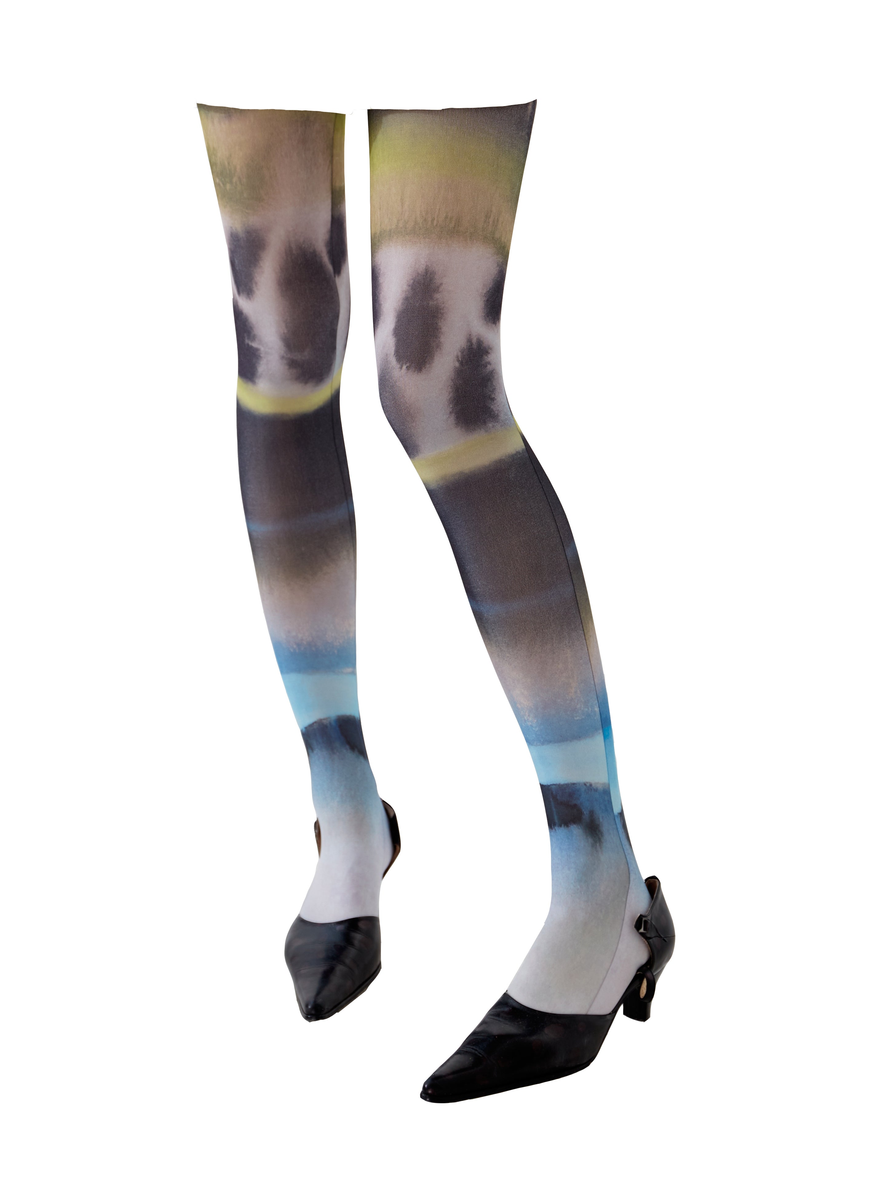 YOSHUYUKI Sexy Colorful Print Opaque Tights 120d All Over Pattern