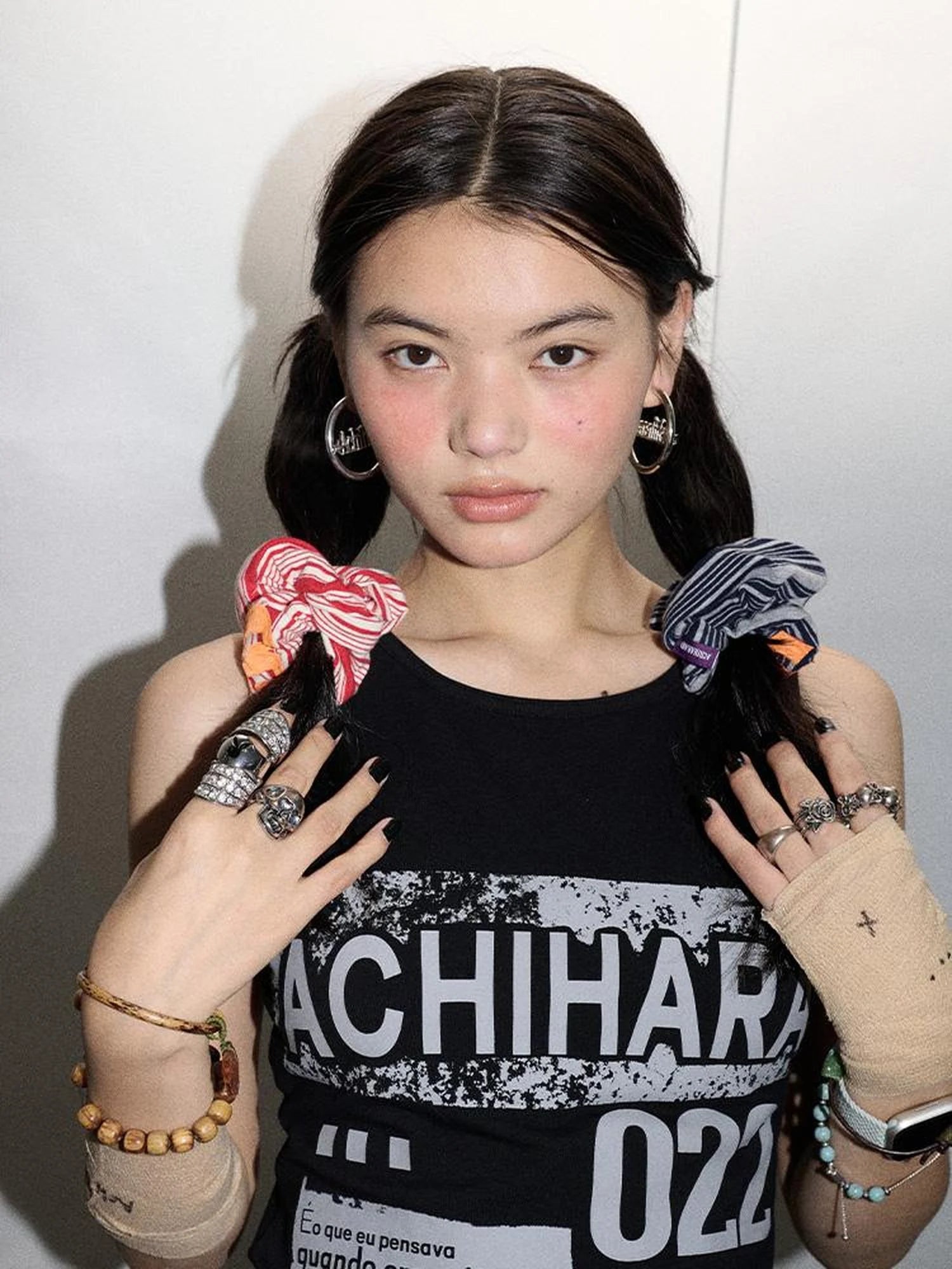 Watermelon Breeze Hair Tie Embroidery