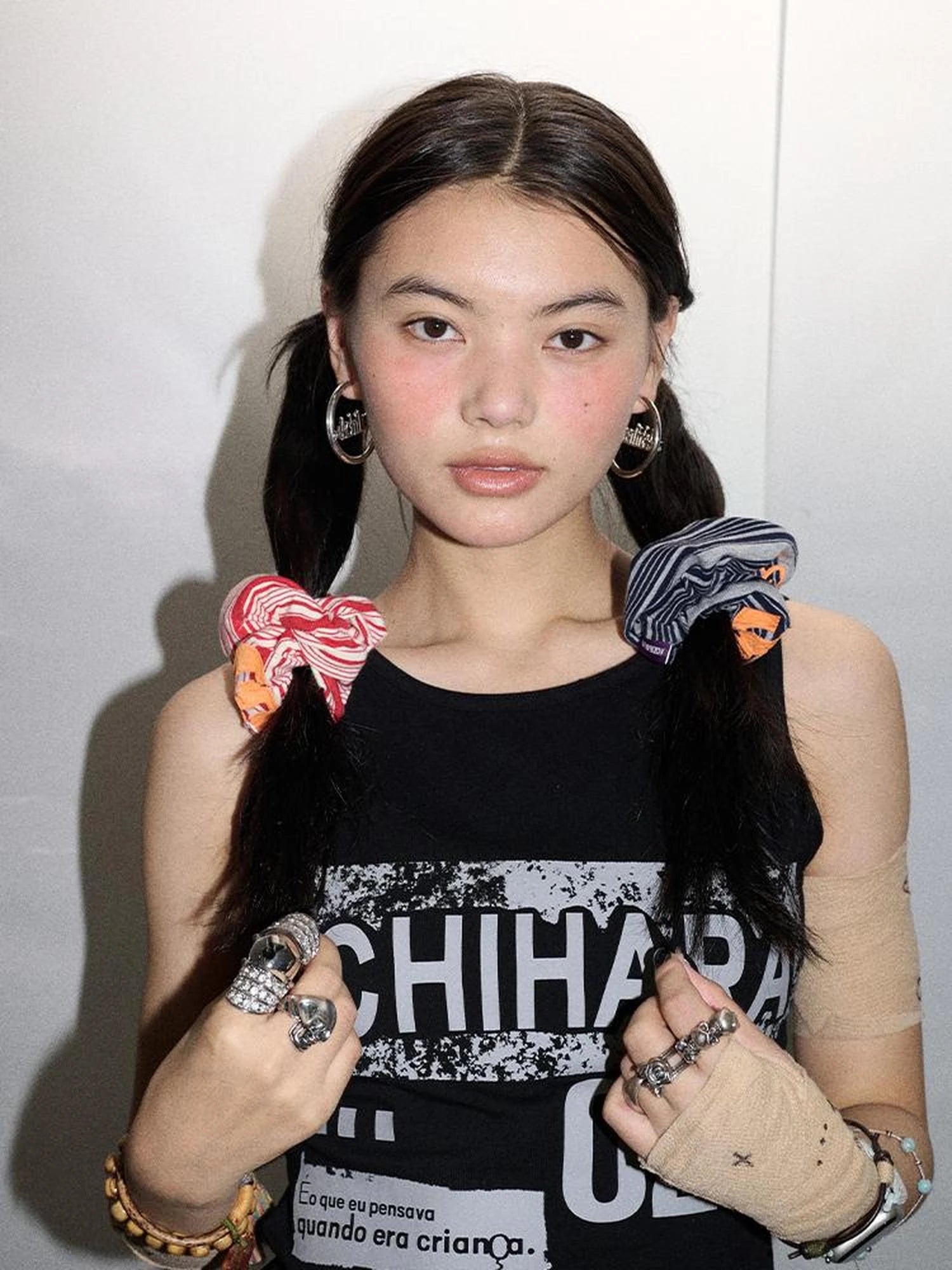 Watermelon Breeze Hair Tie Embroidery