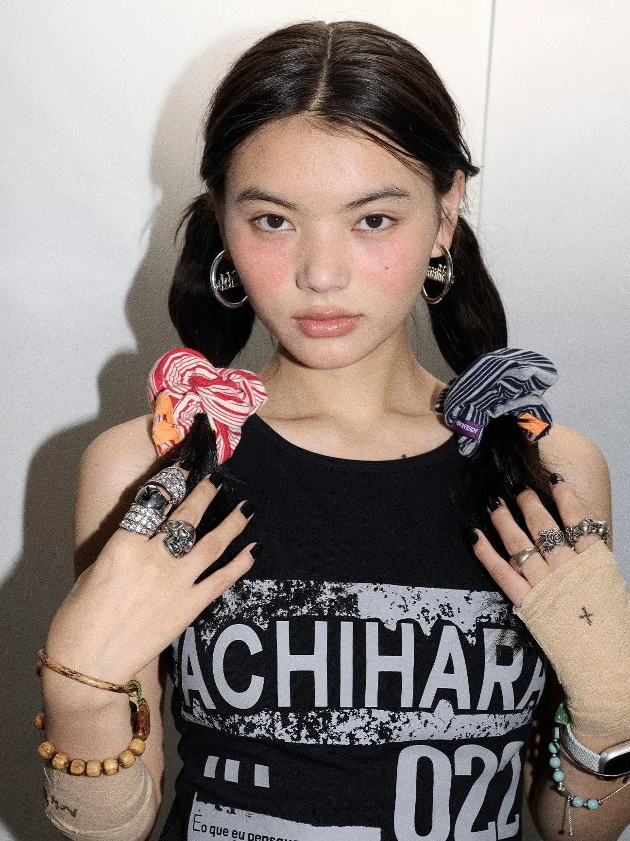 Watermelon Breeze Hair Tie Embroidery