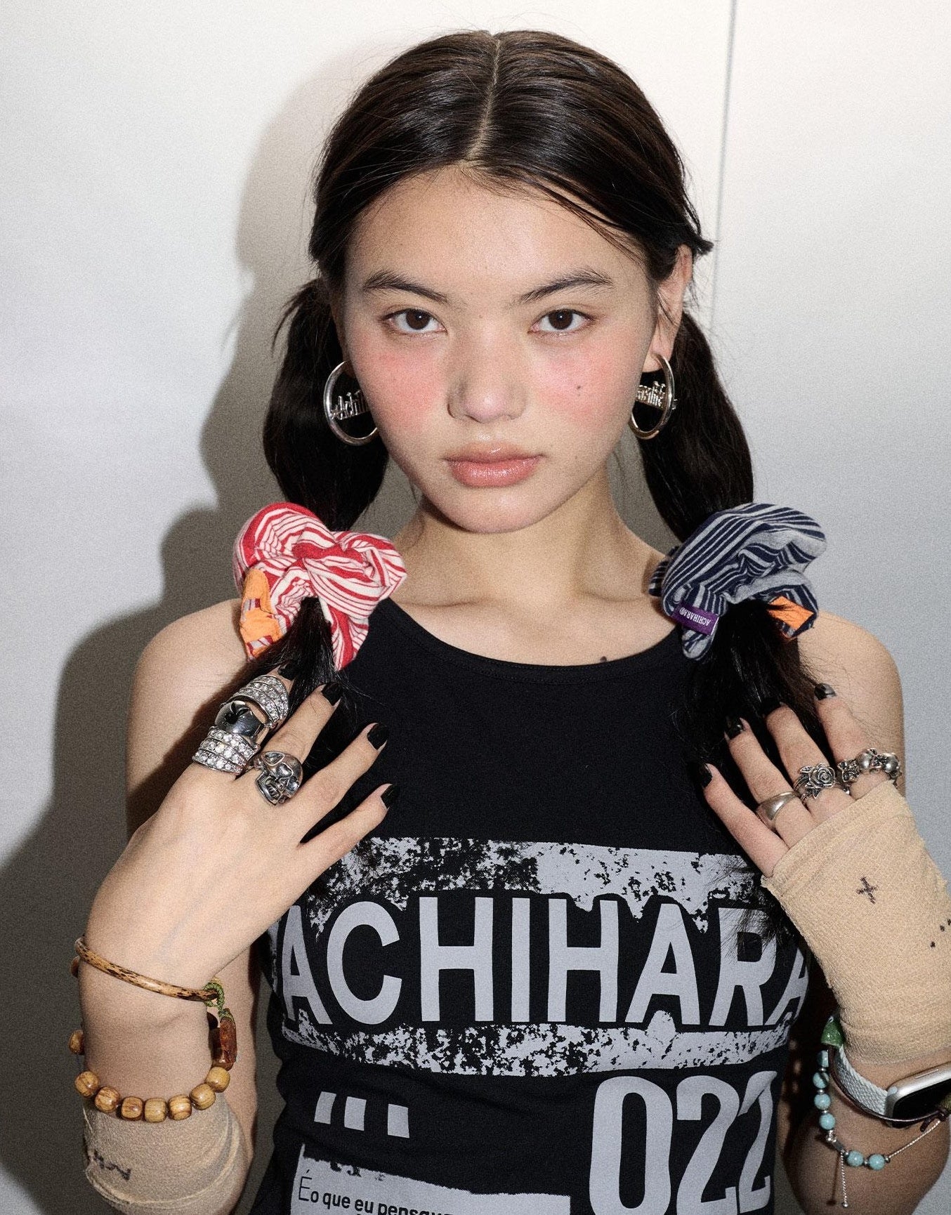 Achihara Watermelon Breeze Hair Tie Embroidery