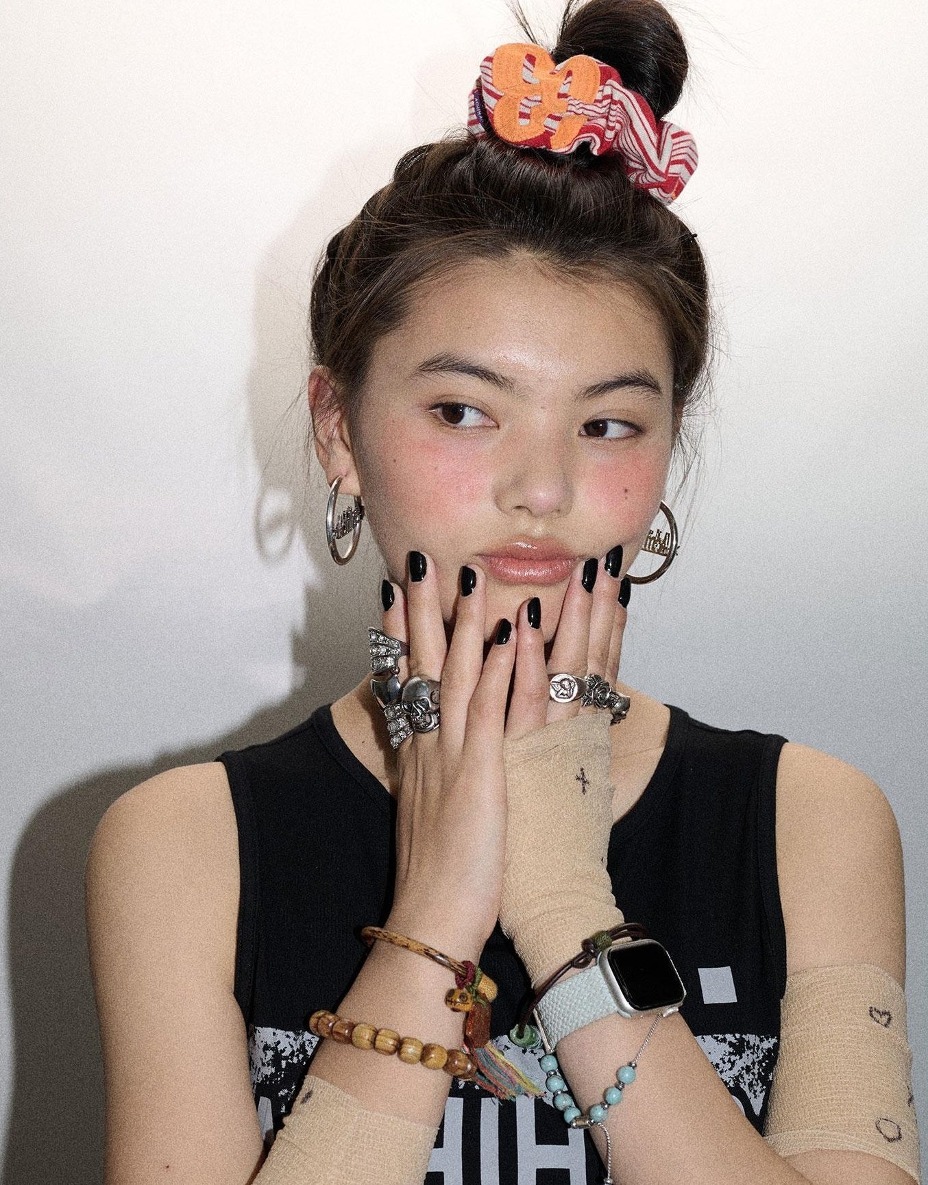 Achihara Watermelon Breeze Hair Tie Embroidery