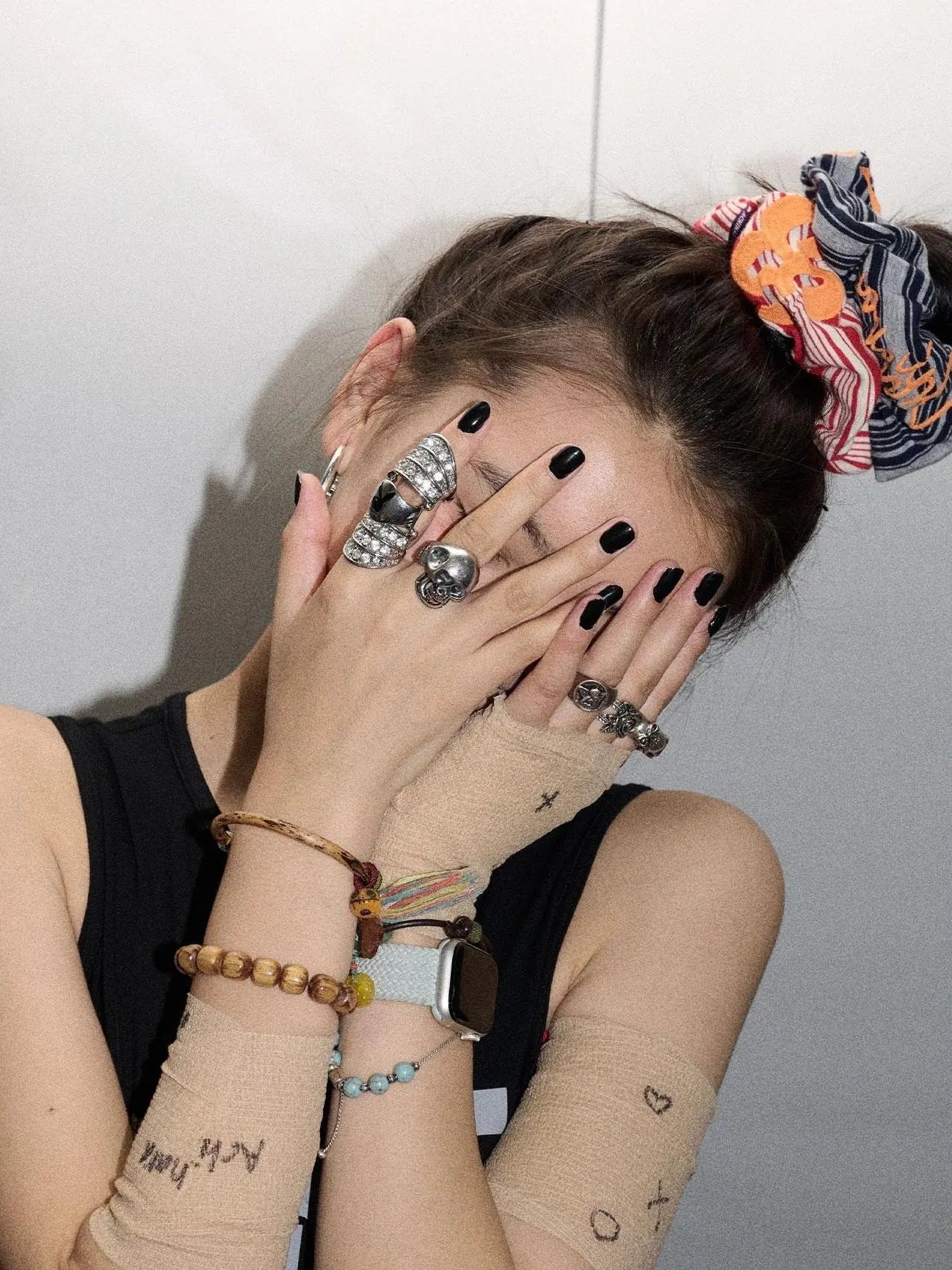 Watermelon Breeze Hair Tie Embroidery