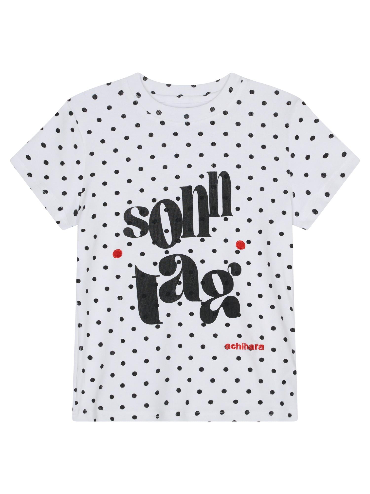 Achihara Sunday Polka Dot T-Shirt
