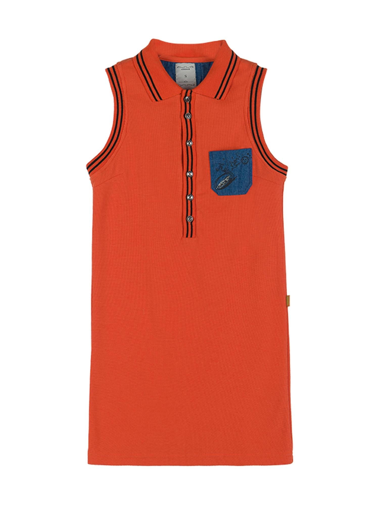 Achihara Polo Collar Vest Dress Summer Autumn Sleeveless Top