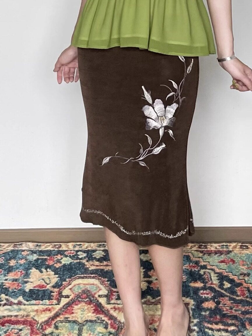 Wet_Tail_High_Waist_Embroidered_Slim_Work_Pencil_Womens_Polyester_Bodycon_Skirts_MISSTT