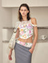 Two Way Lace Bustier Top Skirt Set