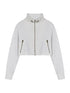 Sheer Mesh Long Sleeve Crop Sun Jacket