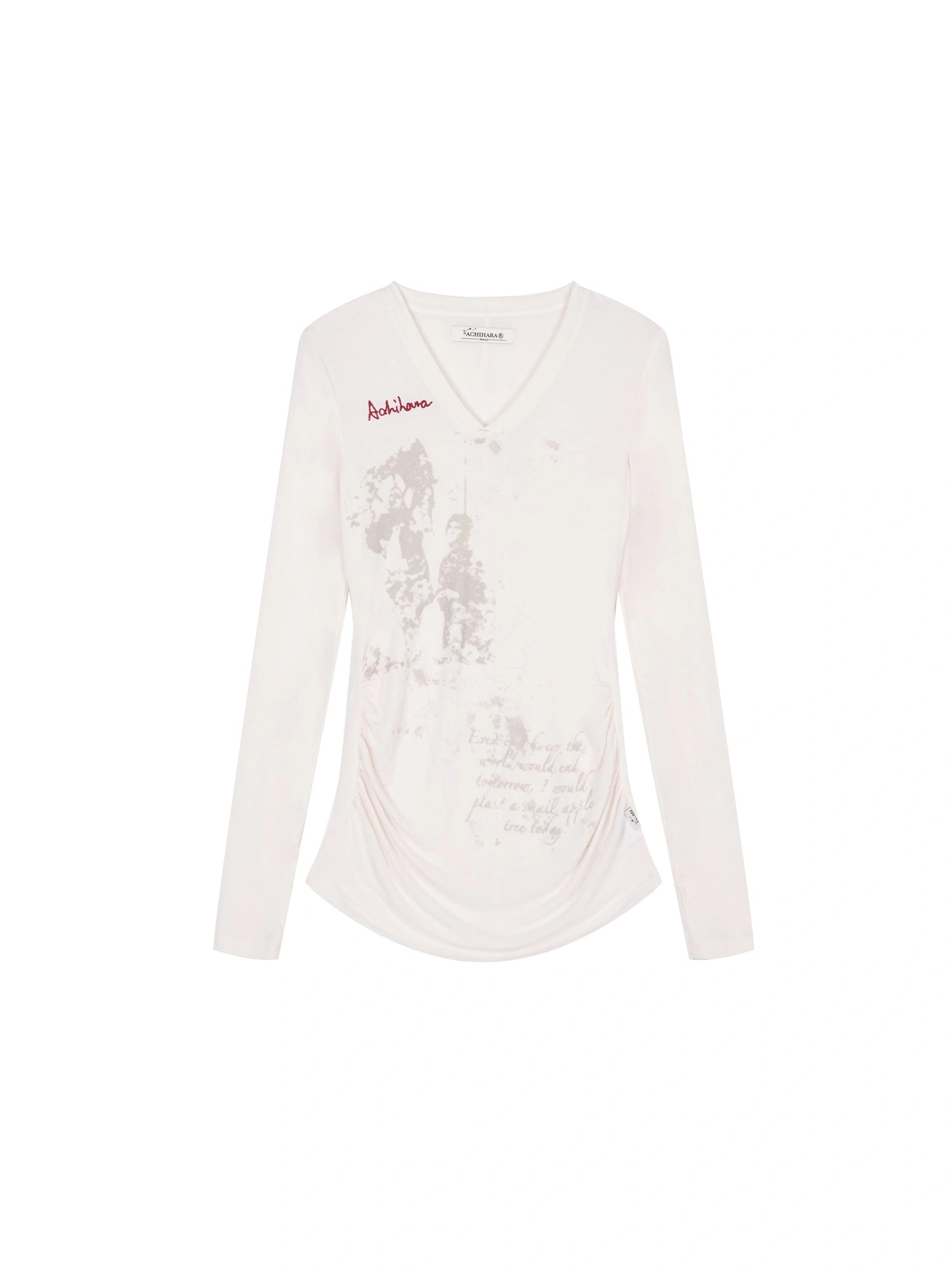 Apple Tree Twist T-Shirt Lightweight Long Sleeve Sun Protection Top